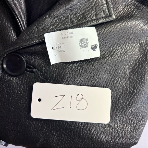 Arma Men's Black Leather Jacket Size Medium - Picture 10 of 10